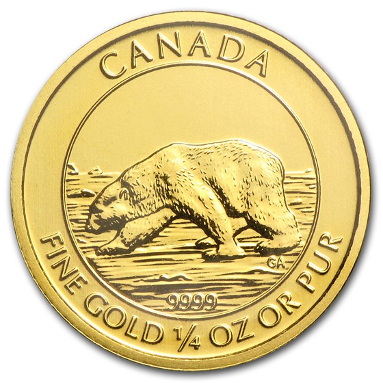 2013 Canada 1/4 oz Gold $10 Polar Bear BU 2013 Canada 1/4 oz Gold $10 Polar Bear BU